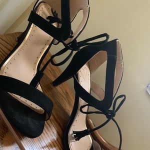 Madden girl black short heels. Size 6.5